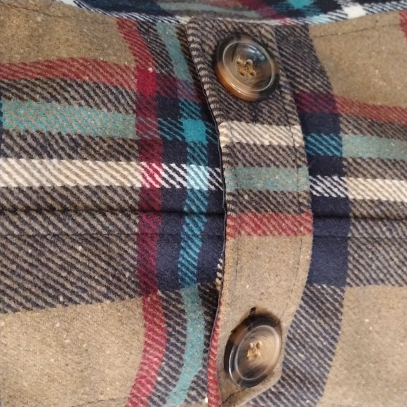 Me Jane Women's Plaid Peacoat Multi Color, Size XS - Picture 14 of 15